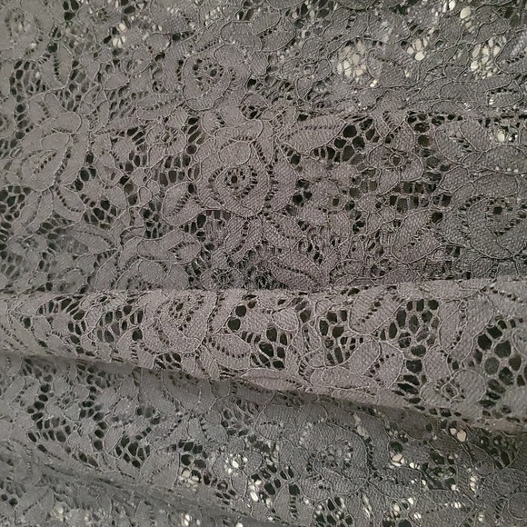 Reap What You Sew Crafts Elegant Black Lace Women's Blouse - Picture 4 of 16